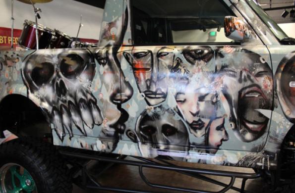 david choe painted monster truck