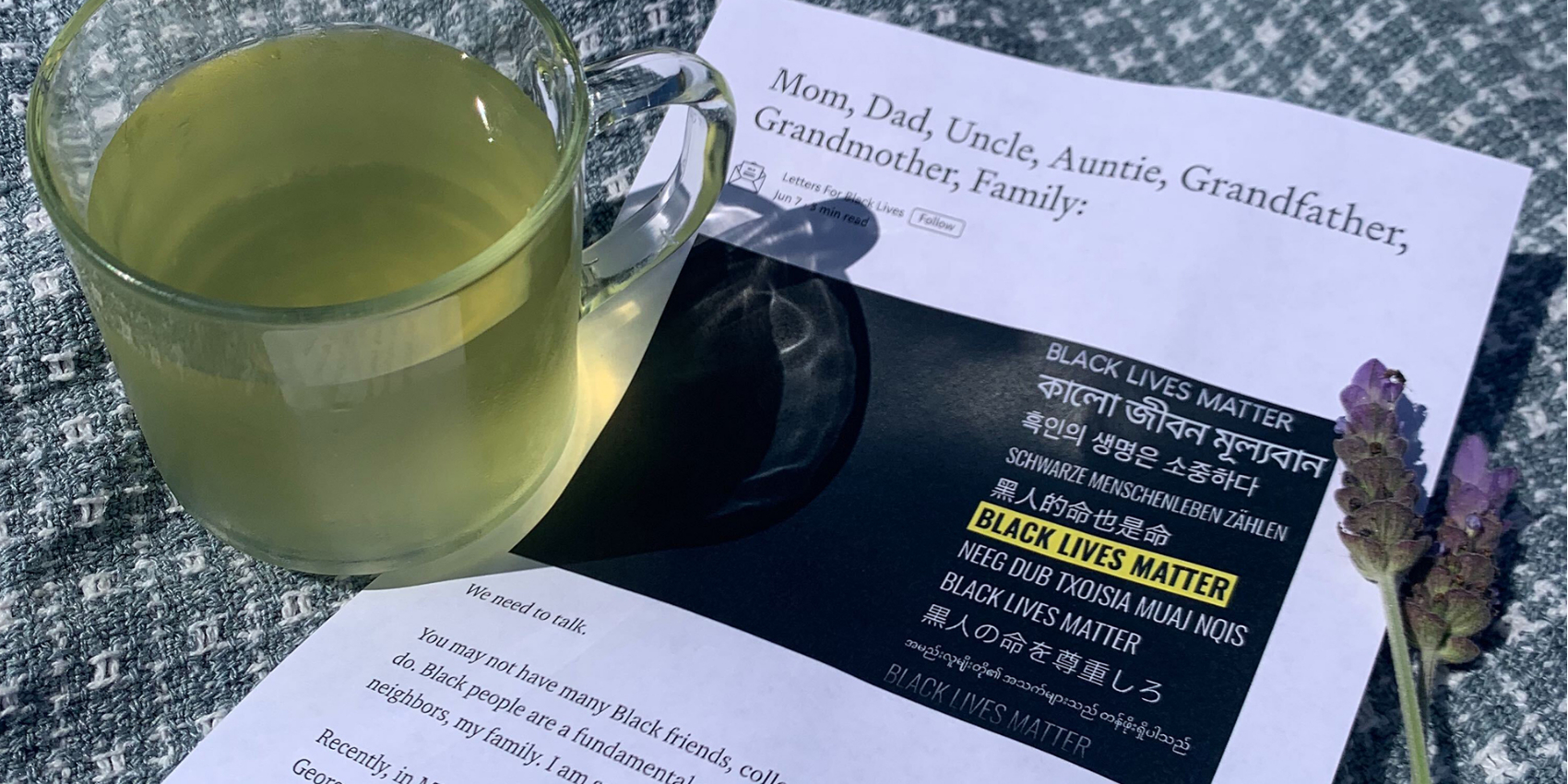 Tea and Letter Writing: Letters for Black Lives