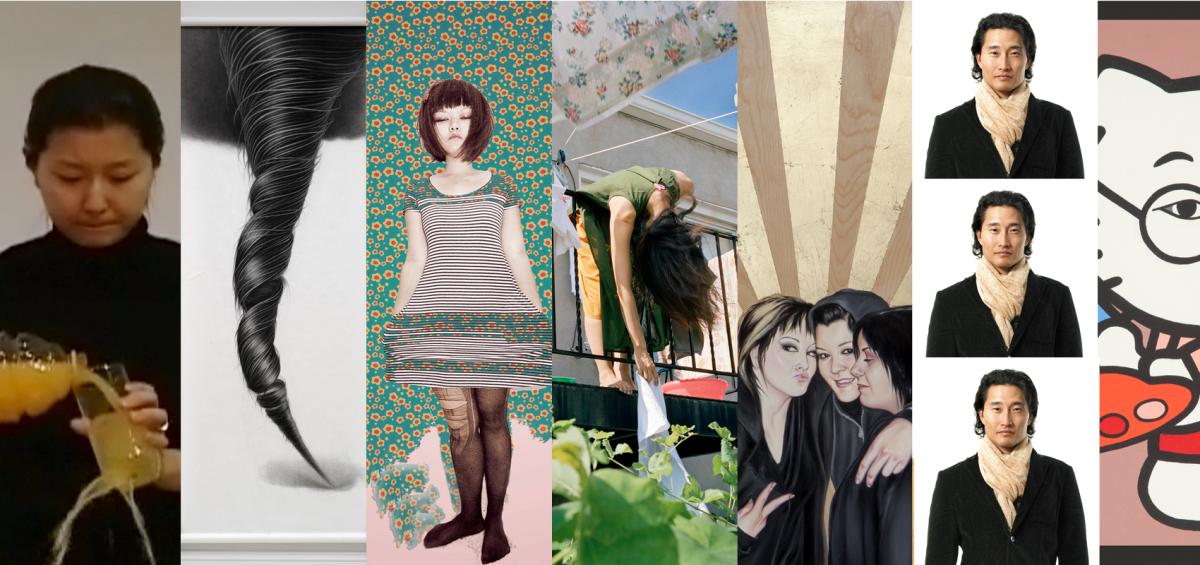 Seven different artists display their work