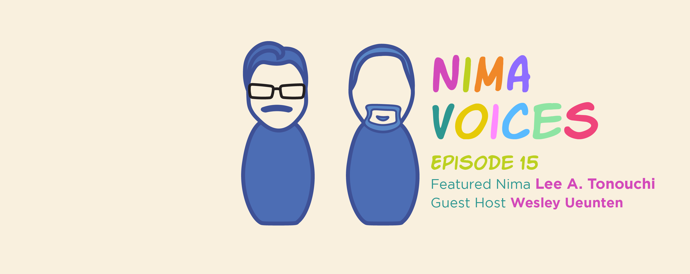 nima voices 15 graphic of 2 men kokeshi dolls