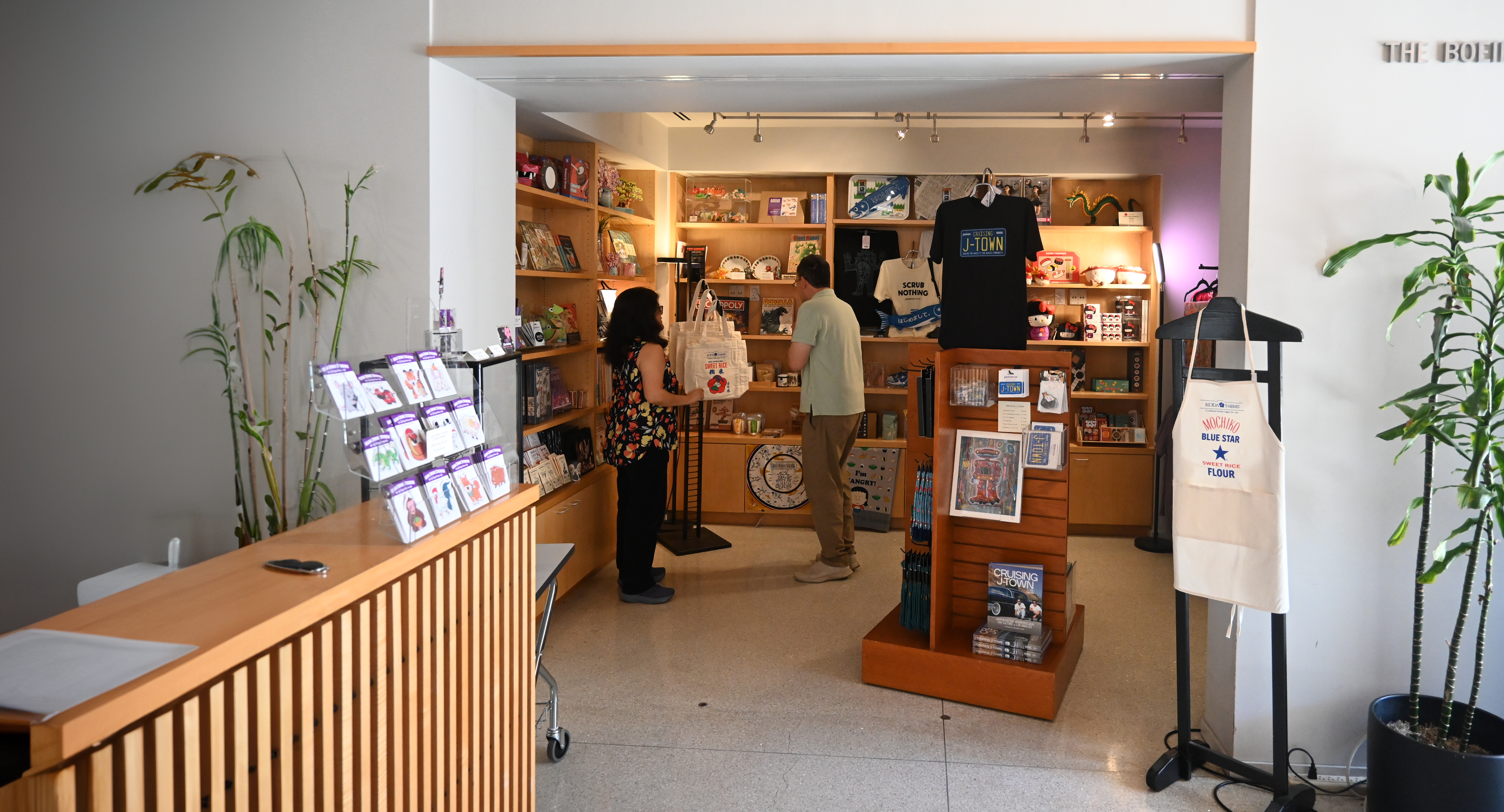 JANM pop up store in Democracy Center building lobby