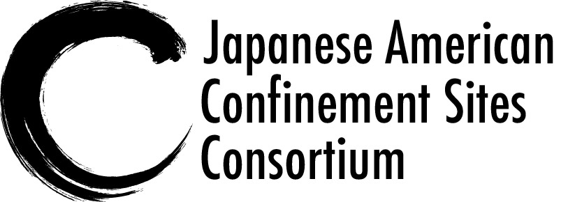 Black text reads Japanese American Confinement Sites Consortium