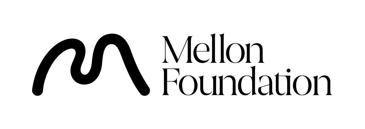 Black and white Mellon Foundation logo 
