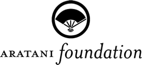 Aratani Foundation logo in black and white