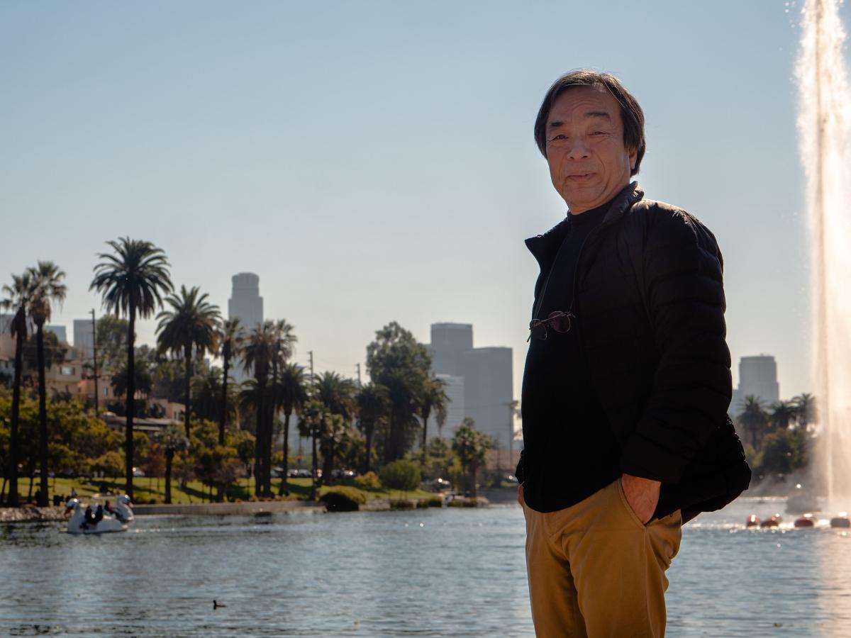 Masaki Fujihata at Echo Park, Los Angeles