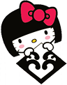 Hello Kitty x JANM logo