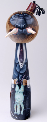 Custom kokeshi by Allison Sommers