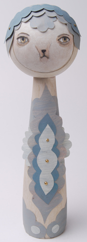 Custom kokeshi by Camila Engman