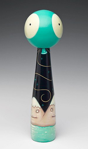 Custom kokeshi by Tara McPhereson