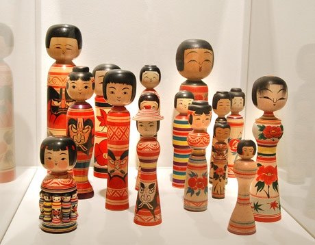 Traditional kokeshi on display courtesy of LADTA