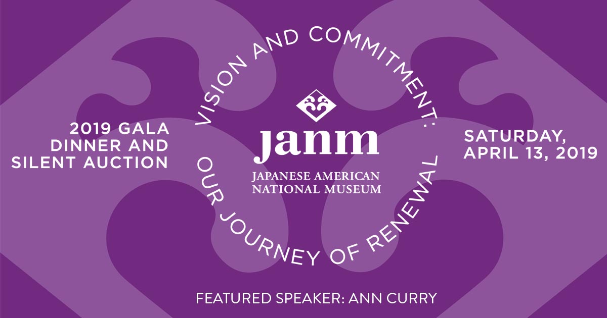 2019 Gala Dinner and Silent Auction: Vision and Commitment: Our Journey of Renewal - Saturday, April 13, 2019 - Featured Speaker: Ann Curry