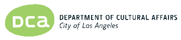 Department of Cultural Affairs City of Los Angeles sponsor logo