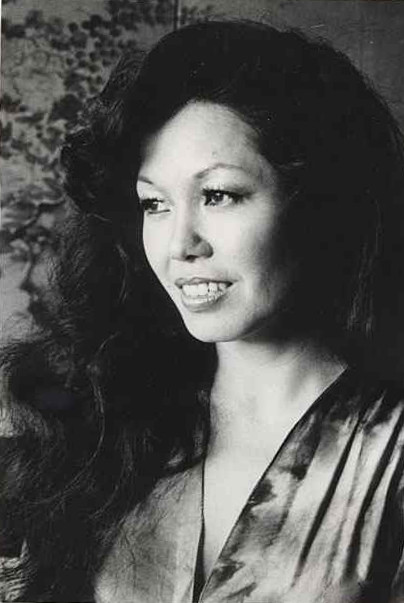 black and white portrait of Janice Mirikitani