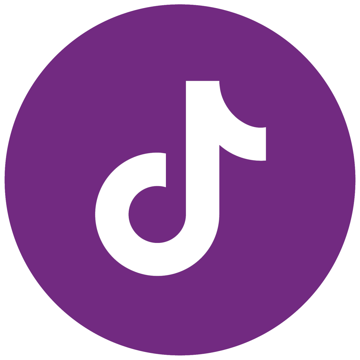 tiktok logo purple