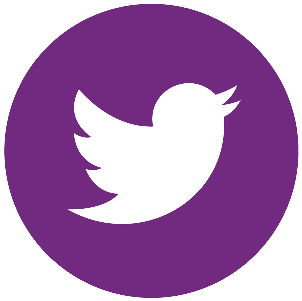twitter logo purple