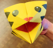 Tiger origami fortune teller