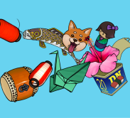 illustration of various japanese heritage images