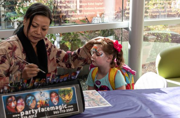 Face painting by Party Face Magic at Oshogatsu 2020 family festival