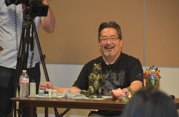Mark Nagata as a panelist at Kaiju-Con