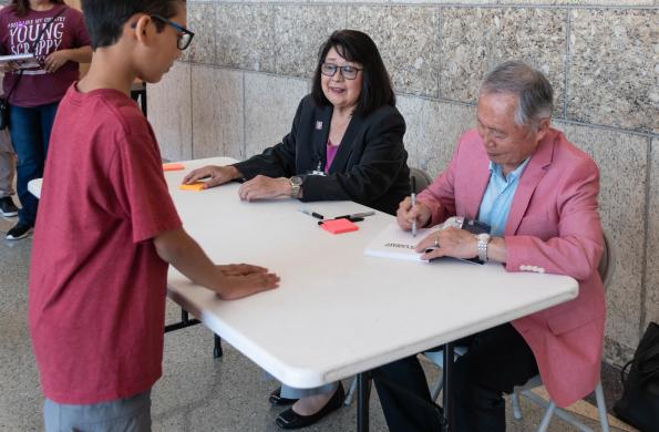 George Takei signing