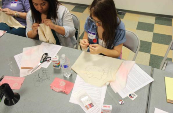 Hello Kitty Shibori workshop
