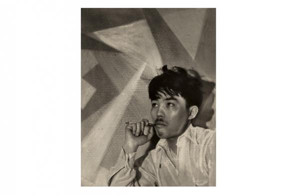 Shigemi Izuo, Untitled (Man Smoking), c. 1925, gelatin silver print. Collection of the Izuo family.