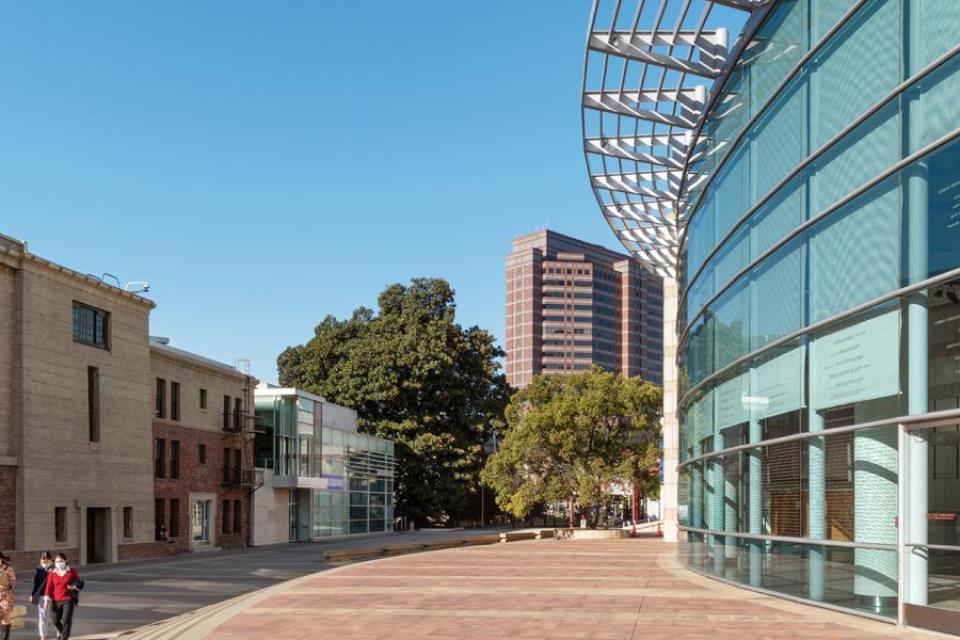 JANM pavillion and plaza