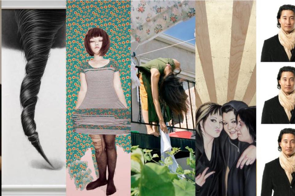 Seven different artists display their work