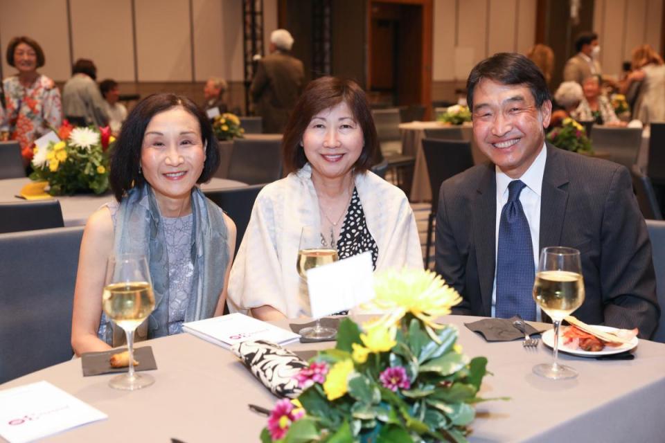 Carol Komatsuka with Yuki and Tom Jimbo