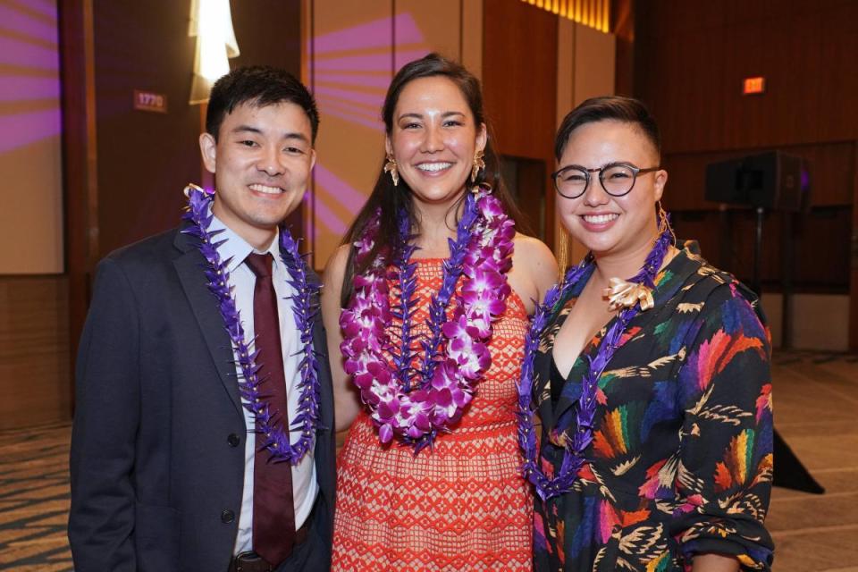 Kota Mizutani, Erin Aoyama, and Joy Yamaguchi