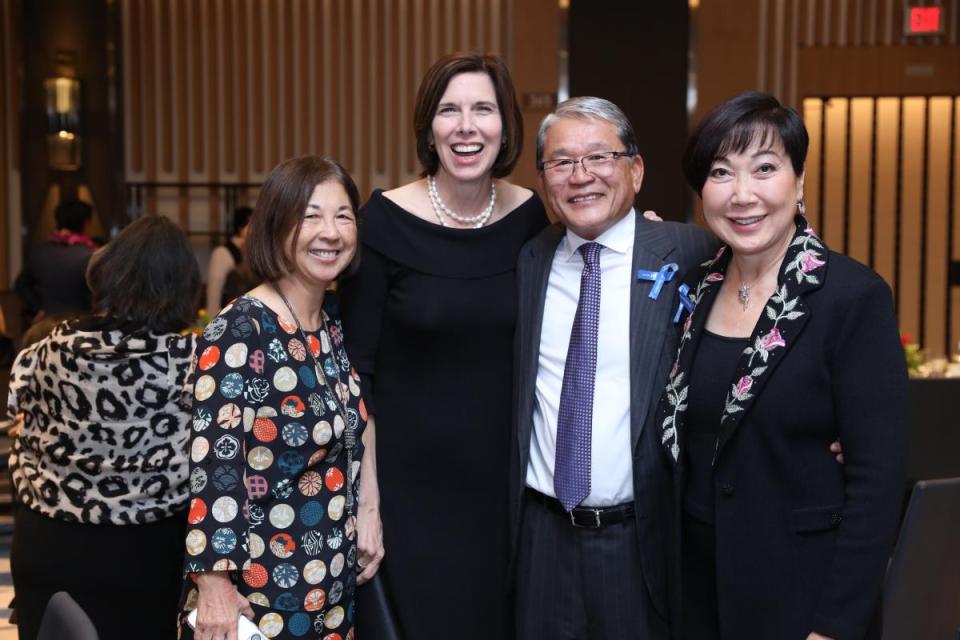 Melloni Hallock, William T. Fujioka, and Darlene Kuba Fujioka