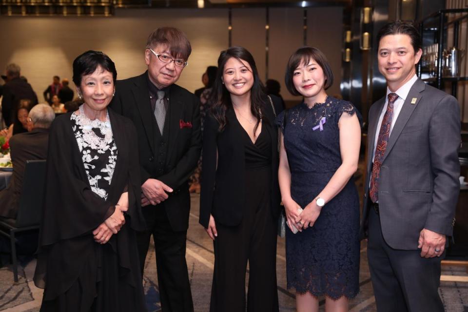 Yuko and Masaki Kaifu, Amy Watanabe, Consul Mayumi Tsubakimoto, and Jeff Maloney