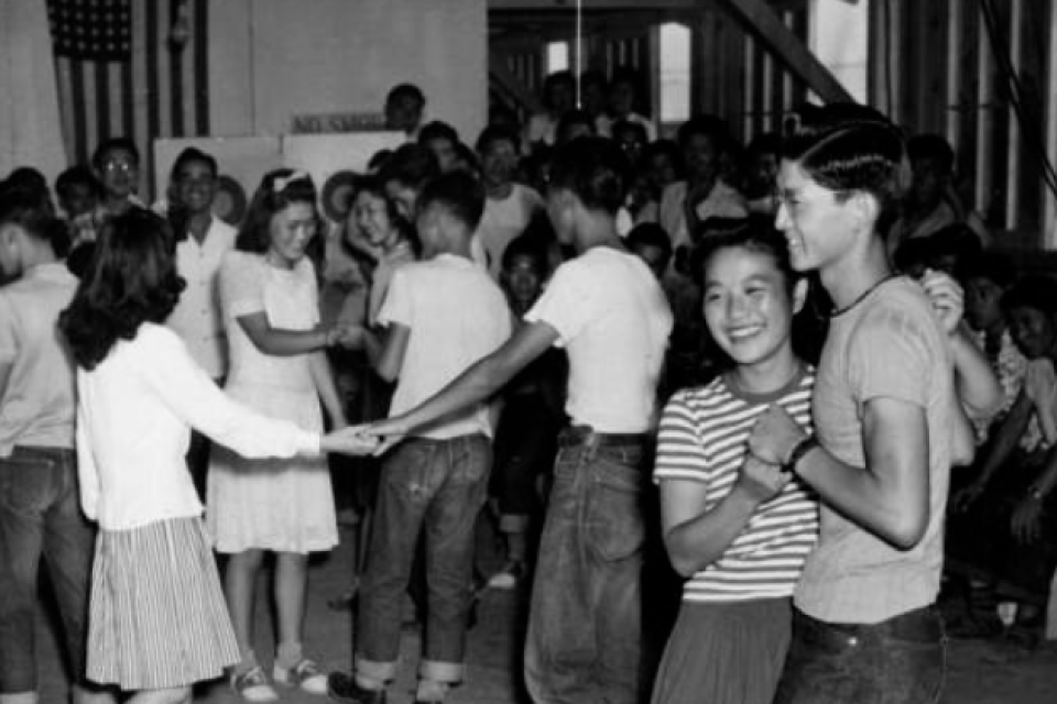 youth in camp at camp dance