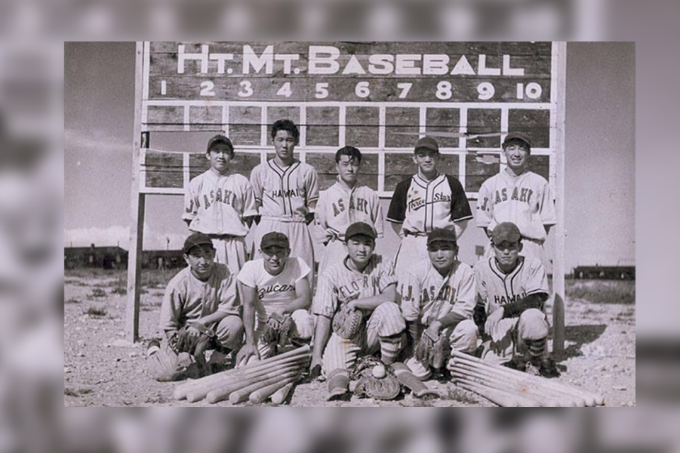 Heart Mountain Baseball team photo