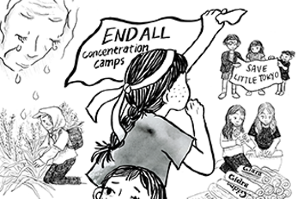 illustration of women perserving through incarceration and beyond