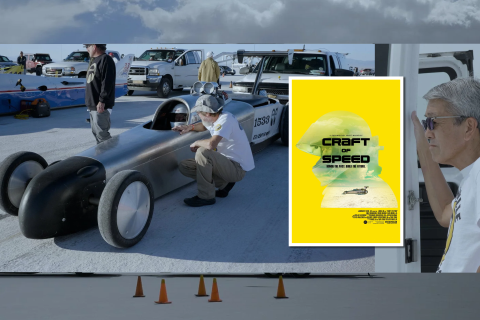 Mooneyes dragster, Craft of Speed movie poster, owner