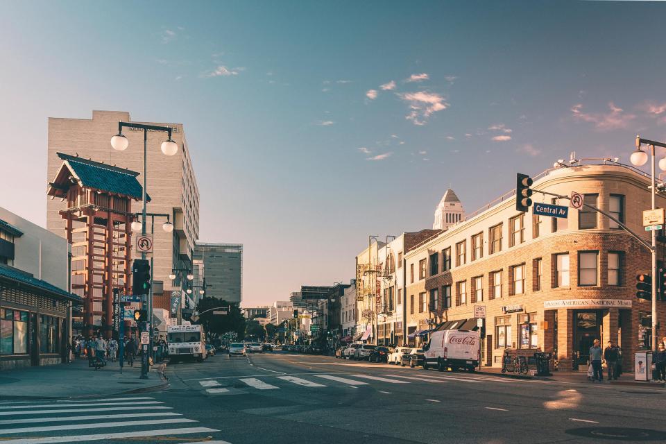 little tokyo 1st street historical building and fire tower