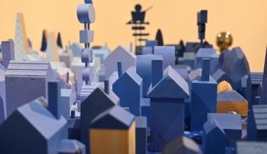 yoskay yamamoto city sculpture of wood